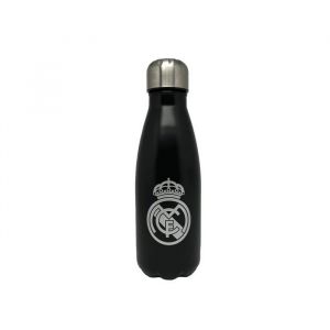 CYPBRANDS Real Madrid Bouteille en acier 550 ml, noir/blanc, 550 ml