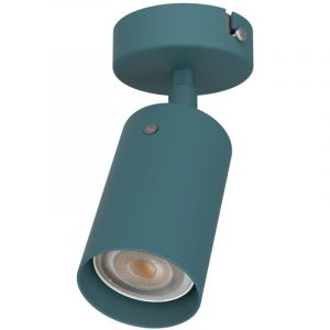 LUMICOM FORM S Plafonnier, 1X GU10, max 33W, métal, bleu méditerranéen, D.6cm 6 Bleu Méditerranéen - RAL 19-4517 TCX - Bleu Méditerranéen - RAL