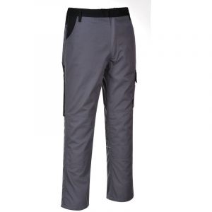 Image de Portwest Pantalon de travail Multipoches Texo Munich Gris Poches Noires S