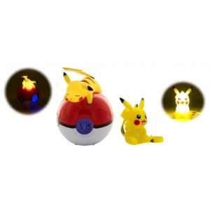 Teknofun Lampe Réveil Pikachu et Figurine Lumineuse