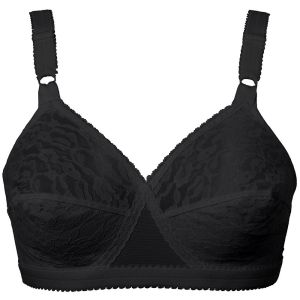 PLAYTEX C&oelig;ur Crois&eacute; Classique, Soutien-gorge de Tous les Jours Femme, Noir, 110D