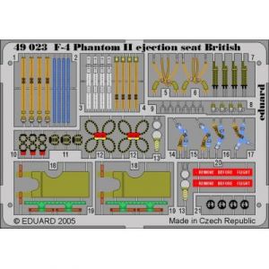 Eduard Accessories 49023 Accessoire de modélisme F-4 Phantom II Ejection Seat British pour kit Hasegawa/Revell