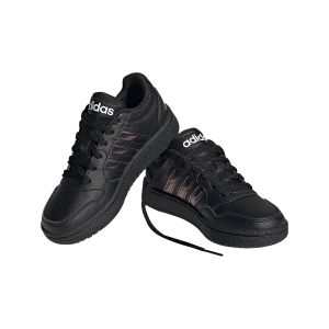 Adidas Mixte enfant Hoops Baskets, Core Black/Core Black/Ftwr White, 35 EU