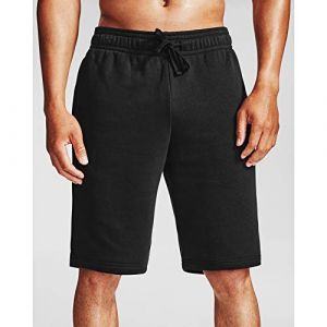 Under Armour Short Rival Fleece Short de Sport Homme Black//Onyx White (001) FR: M (Taille Fabricant: MD)