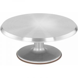 Royal Catering Présentoir À Gâteau Sur Pied En Métal Assiette Présentation Alu Ø 310 x 130mm