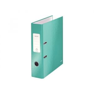 Leitz Wow Lot de 10 Classeur à Levier 180° en Carton Pelliculé Dos de 8 cm - Menthe