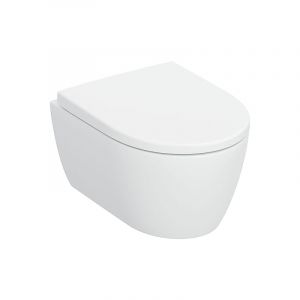 Geberit ICon Cuvette suspendue avec technologie TurboFlush, avec abattant, version courte, 503049JT1,