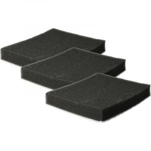 Vhbw 3x Micro-filtre hygi&eacute;nique compatible avec Samsung VC12QHNDCBB/EF, VC12QHNDCBB/EC aspirateur - Filtre &agrave; air noir / blanc, rectangulaire