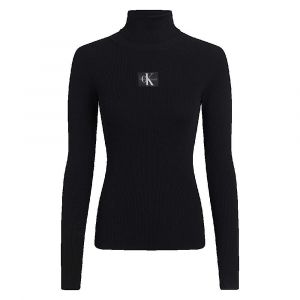 Calvin Klein Pull en Lyocell col roul&eacute; en fine maille Noir - Taille XS;S;M;L;XL