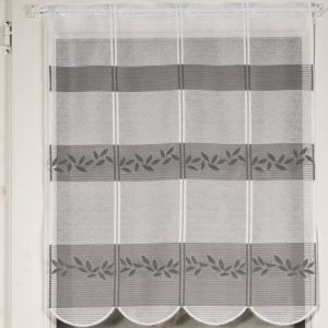 Homemaison Brise bise en maille esprit feuillage Gris 1.8 x 0.6 m - Gris