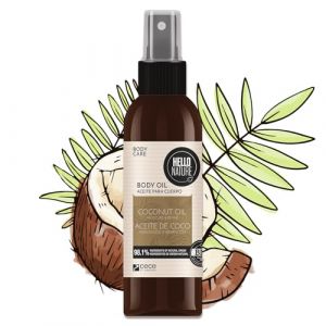 Hello Nature Olio per la pelle con olio di cocco per la cura del corpo