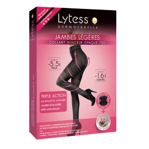 Lytess Collant jambes l&eacute;g&egrave;res et minceur Noir (Taille 2)