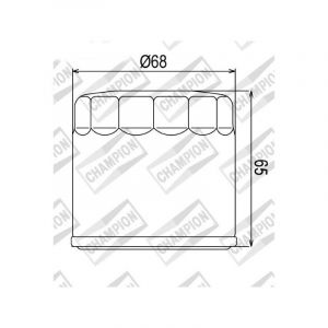 Champion Filtre &agrave; Huile Adaptable TRIUMPH - Similaire HF191