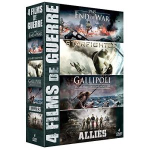 Image de 4 FILMS DE GUERRE - COFFRET 4 DVD (1945 END OF WAR - STARFIGHTER - GALLIPOLI, LA BATAILLE DES DARDANELLES - ALLIES)
