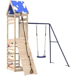 VidaXL Aire De Jeux D'ext&eacute;rieur Bois De Pin Massif