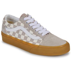 Vans Baskets basses enfant Old Skool Gum check Mushroom Beige - Taille 36,37,38,39,35,34 1/2