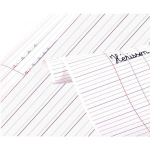 Image de Maildor Feuilles affiche imprimées 90g - Double lignes 3mm - 60x80 cm - Paquet de 25