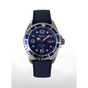 Beuchat Montre Femme - BEUBRB-16 Bracelet Cuir Bleu