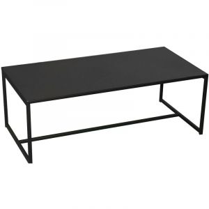 Image de Urban living Table Basse en Métal Noir - 100x50x36CM 0,000000