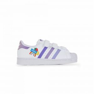 superstar blanc bleu