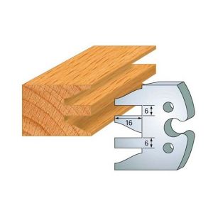 Leman Jeu de 2 contre-fers profil&eacute;s Ht. 50 mm N&deg;232 profil et contre-profil - 856.232