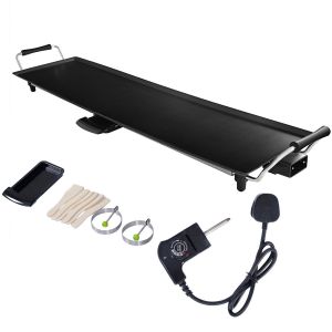Coast 1800 W Grill électrique Grill BBQ d'intérieur Température réglable 90 x 23 cm noir