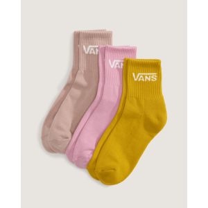 Vans Chaussettes Classic Half Crew (3 paires), Homme, Rose, Taille: M (38.5-42​)