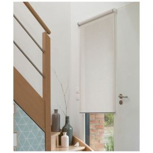 Madécostore Store Enrouleur Tamisant Must Motorisable - Graine de Lin - L154 x H250cm - Graine de Lin