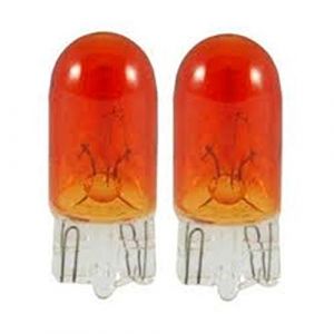 Peraline Ampoule pour Clignotant 12V 5W T10 w5w w2w 1X9 Orange Ambre