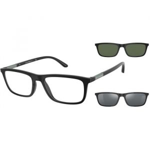 Emporio Armani EA 4160 55/18/145 Black/Clear Black/Green Clip-On propionate homme EA 4160