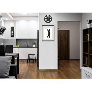 Shot Cadre Photo Golf Finish 30x40cm avec P e Partout Tableau Bois Verre (NOIR)