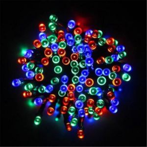 Guirlande Solaire 100 LED L ineuse 4 Couleurs Longueur 17 m Pour Noël, Mariage, Fête, Intérieur ou Extérieur