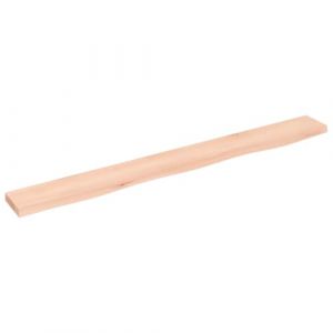 VidaXL Étagère murale 100x10x2 cm bois de chêne massif non traité