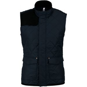 Image de Kariban Pack 10 Bodywarmer matelasse femme Navy/Black K6125 - Taille XS