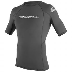 Image de O'Neill Wetsuits Basic Skins T-Shirt à Manches Courtes pour Homme Graphite Taille S