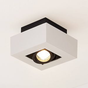 Plafonnier à intensité variable 'Vince' en aluminium pour couloir - blanc