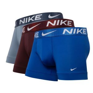 Image de Nike Boxer Trunk Logo bleu bordeaux gris (3 unit&eacute;s) - L