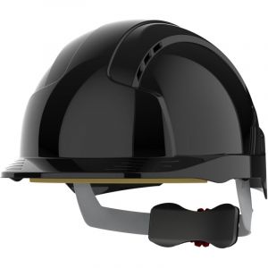 JSP safety AJB170-001-100 EVOLite Lot de 10 cliquets de roue à crête moyenne ventilés Noir