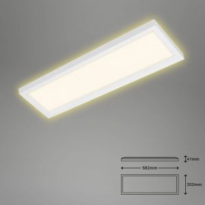 Image de Briloner 7365-016 - Plafonnier LED CADRE LED/22W/230V 58,2x20,2 cm blanc