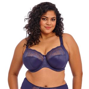 MORGAN Soutien-gorge &agrave; basque stretch Bleu nuit