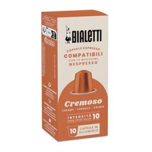 Bialetti Café Capsules compatibles Nespresso - Cremoso - 10 Capsules