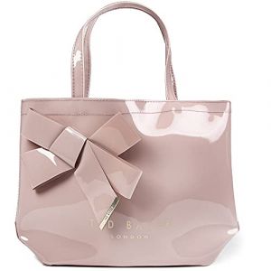 Ted Baker NIKICON, Sac de Courses en Vinyle avec nœud Femme, Couleur : Rose, Taille Unique