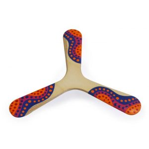 Boomerang peint à la main Warukay 2 ambidextre