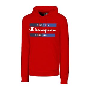 Champion Legacy Graphic Shop Authentic Powerblend Terry Box Logo Sweatshirt à Capuche, Rouge, M Homme