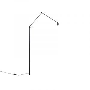 Qazqa Moderne Arm Voor Vloerlamp Zwart - Editor Acier Noir Oblongue / Luminaire / Lumiere / Éclairage / Intérieur / Salon E27 Max. 1 X 60 Watt
