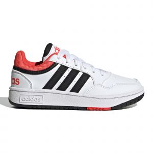 Adidas Hoops Sneaker, FTWR White/Core Black/Bright Red, 40 EU