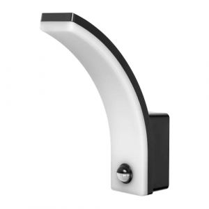 Adviti FRENIT Led Eclairage Exterieur Avec D&eacute;tecteur De Cr&eacute;puscule et Detecteur De Mouvement 20W IP65 Fonction de Gradation (Le noir) (Vermann, neuf)