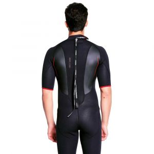 Image de Cressi Altum Man 3mm Wetsuit Combinaisons Shorty Homme Premium Néoprène 3 mm, Noir/Rouge, XXXL