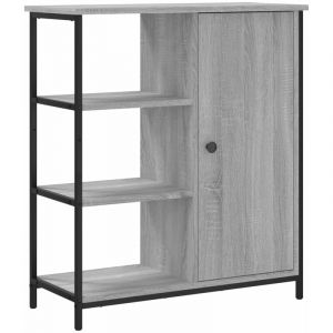 VidaXL Buffet, Meuble de Rangement avec Porte, Armoire latérale, Organisateur de Salon Maison Intérieur Sonoma Gris Bois d'Ingénierie