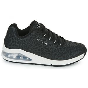 Skechers Chaussures Streetwear basses à imprimé léopard et semelle intérieure Air Cooled Memory Foam Noir - Taille 38